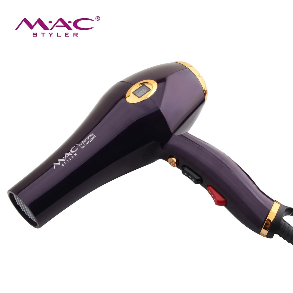 Professional Ionic Dryer Blower in Black & Gold MC6685