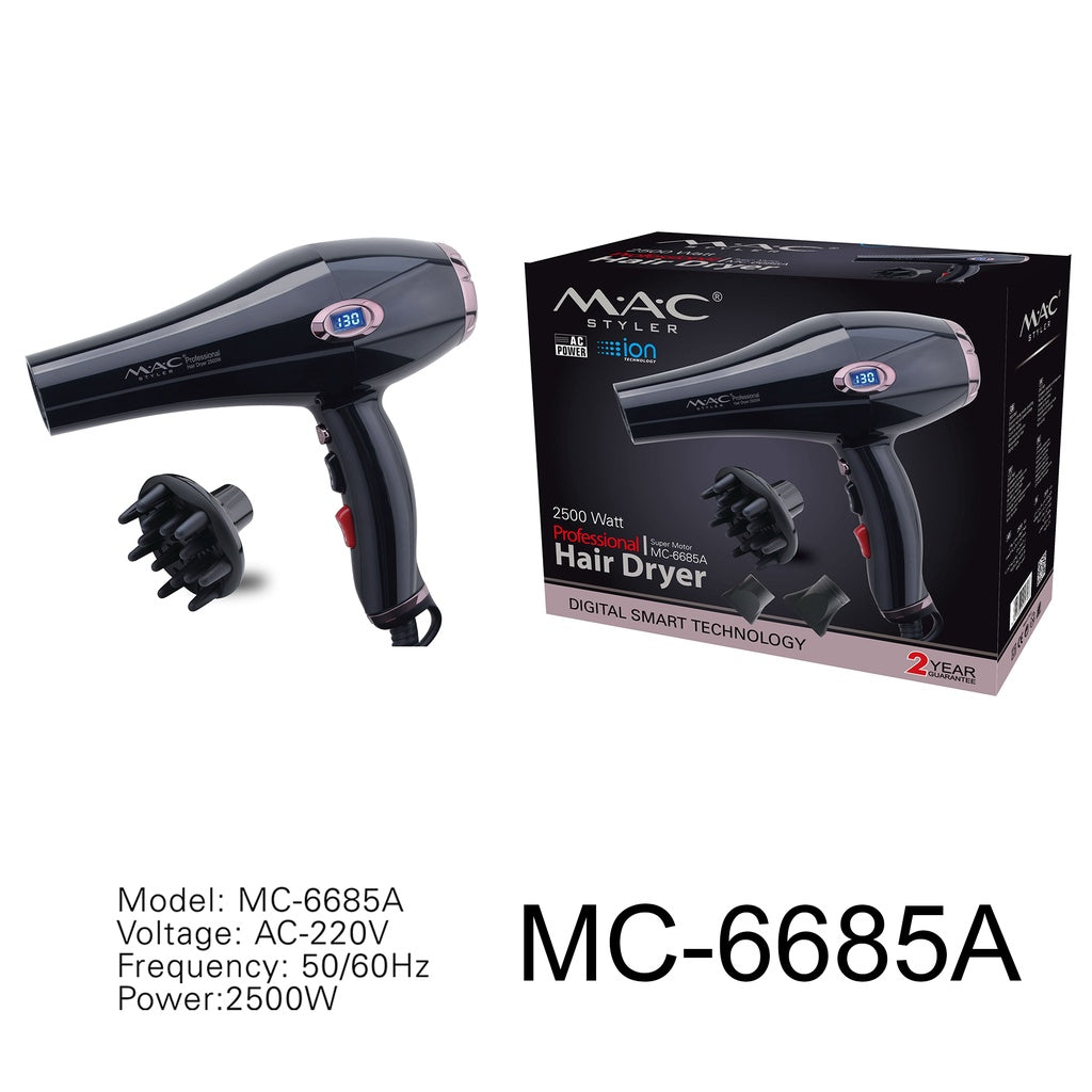 Professional Ionic Salon Hair Dryer Blower MC6685A