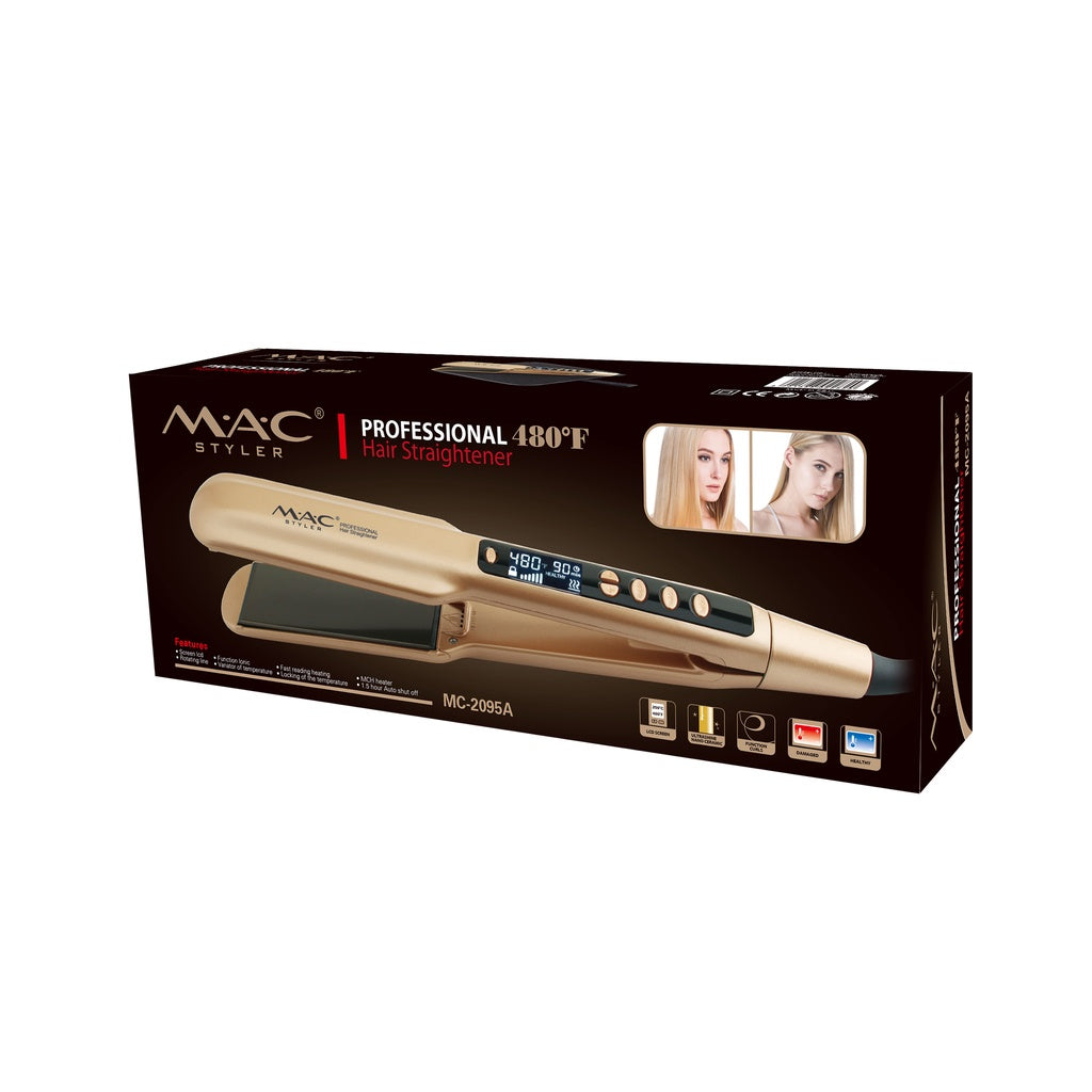 Ultra Shine Professional Gold Straightener Iron MC2095A
