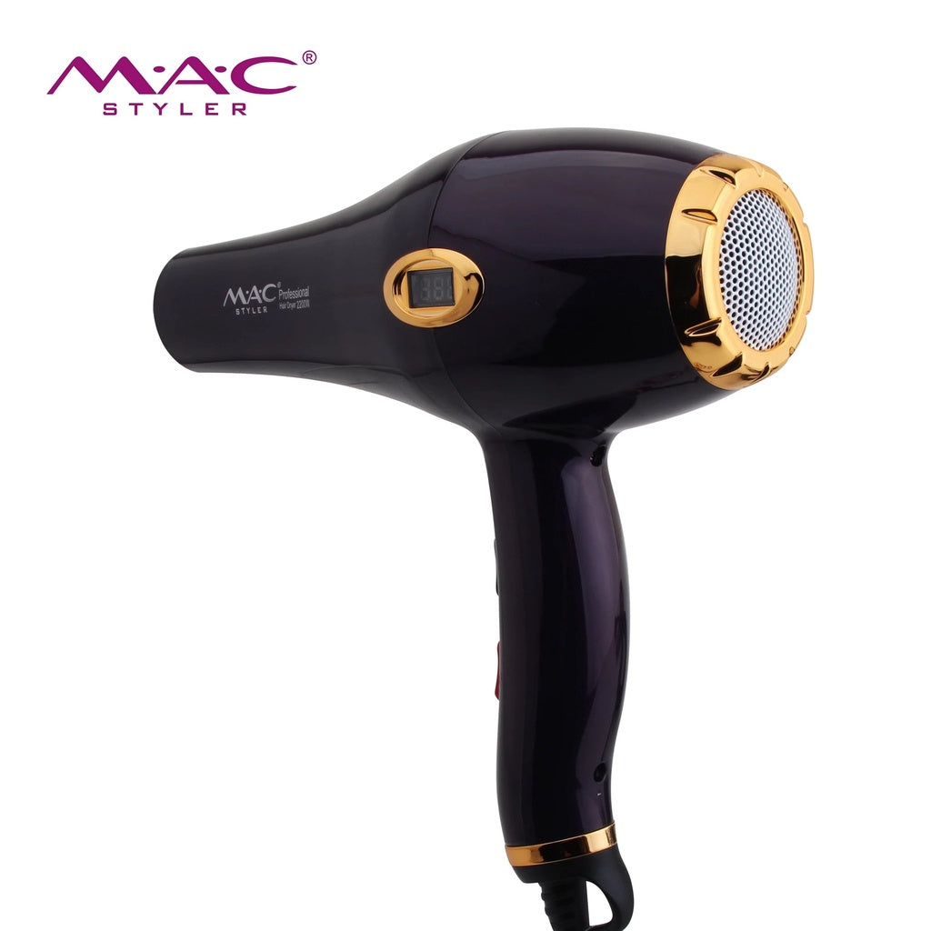 Professional Ionic Dryer Blower in Black & Gold MC6685