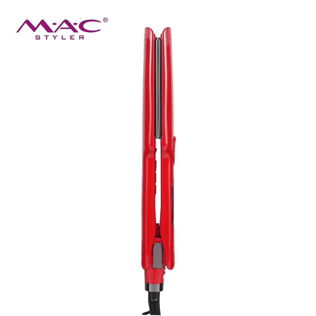 Beauty Vibrating Advanced Pro Straightener Iron in Red MC5622