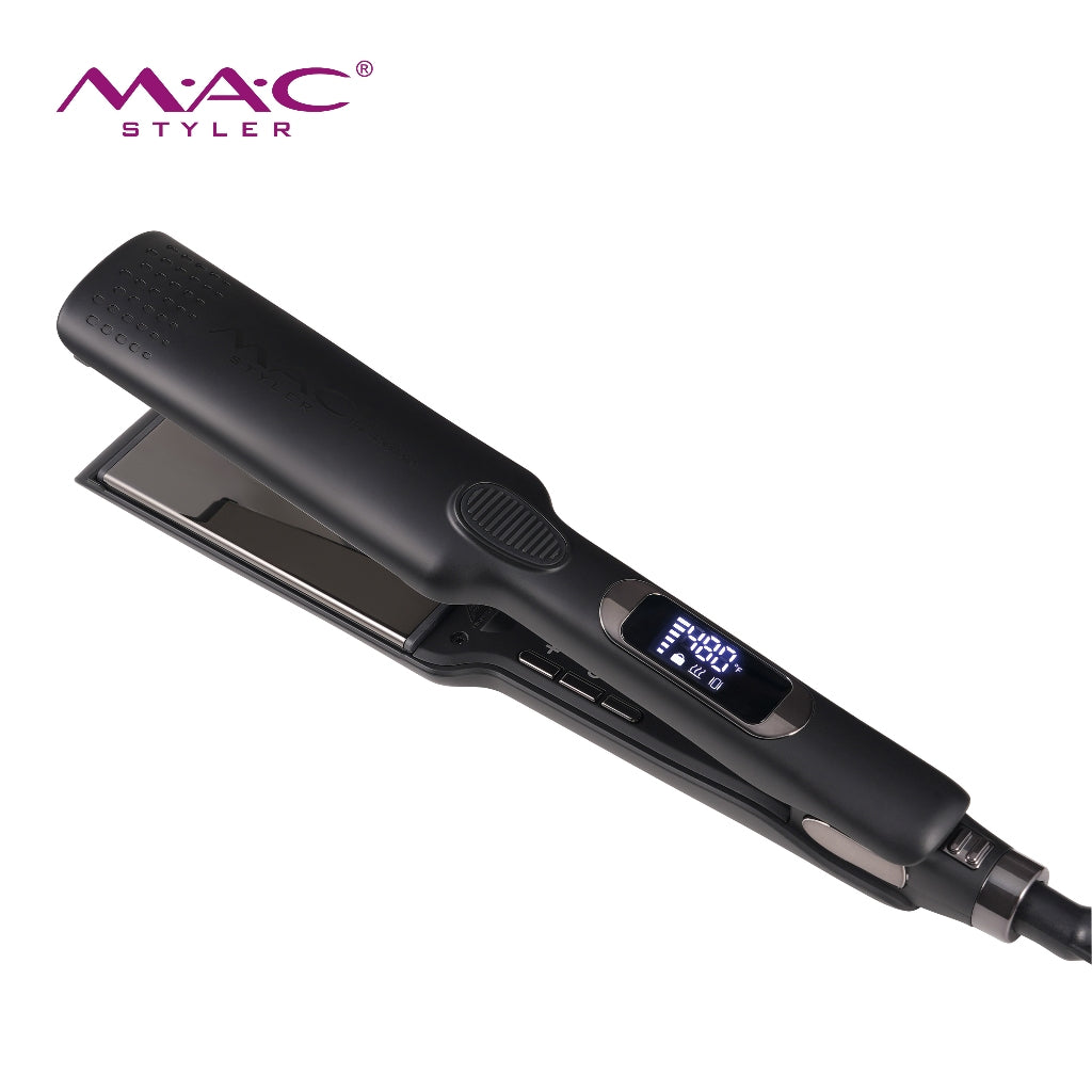 Beauty Vibrating Advanced Pro Straightener Iron in Black MC5620