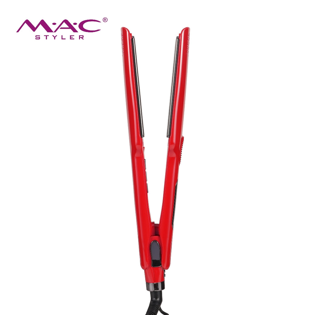 Beauty Vibrating Advanced Pro Straightener Iron in Red MC5622