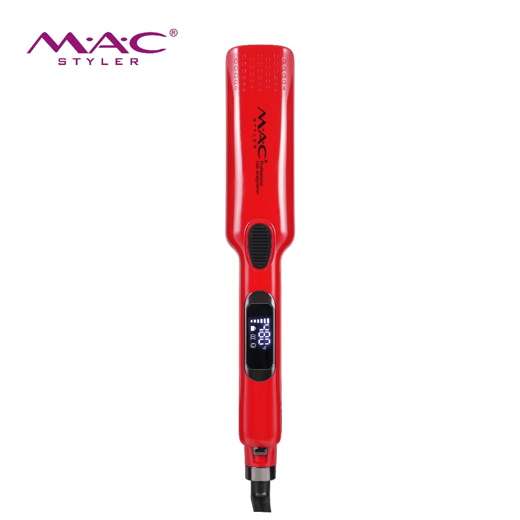 Beauty Vibrating Advanced Pro Straightener Iron in Red MC5622