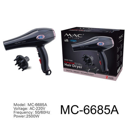 Professional Ionic Dryer Blower in Silver MC6685A