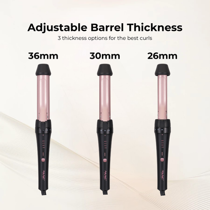 3 in 1 Telescopic Professional Salon Curling Iron with Adjustable Thickness MC5755