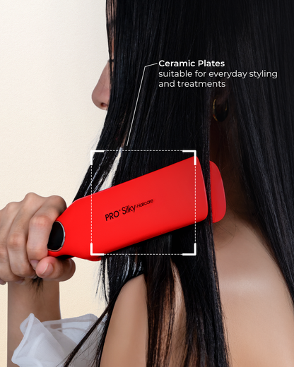 PRO+ Silky Haircare Red Straightener Iron MC5590