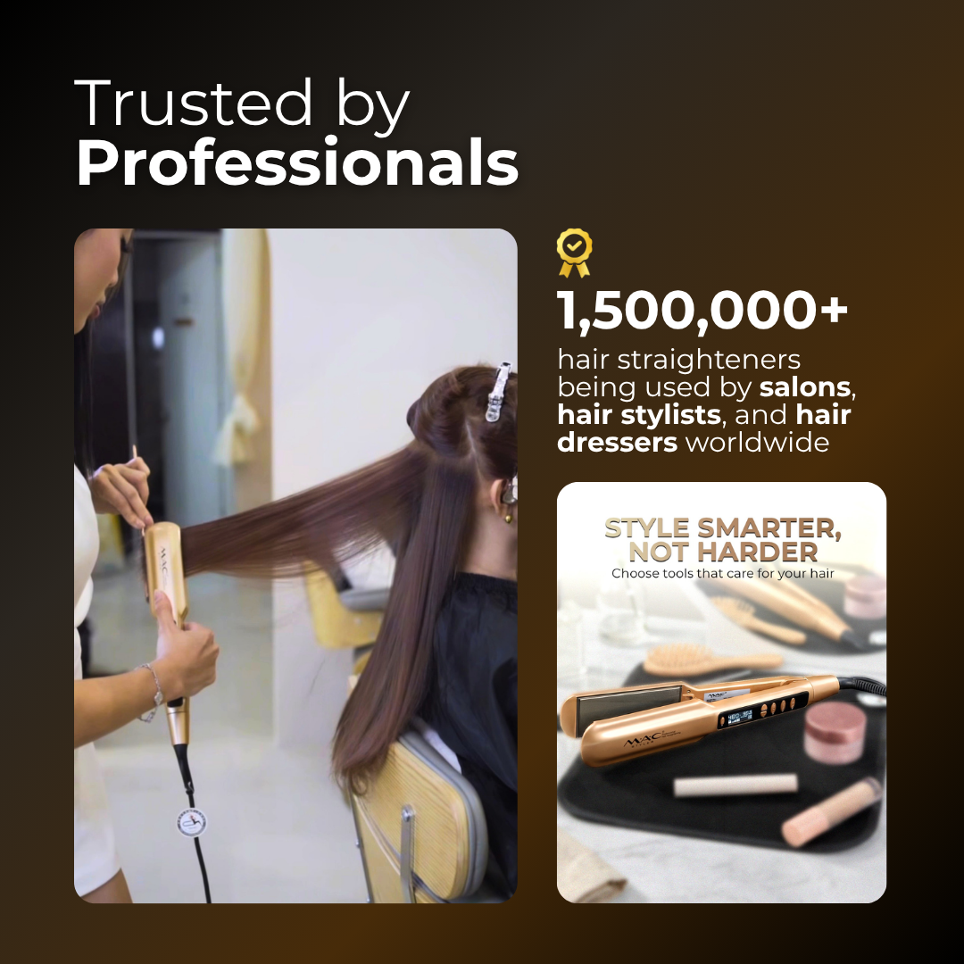 Ultra Shine Professional Gold Straightener Iron MC2095A