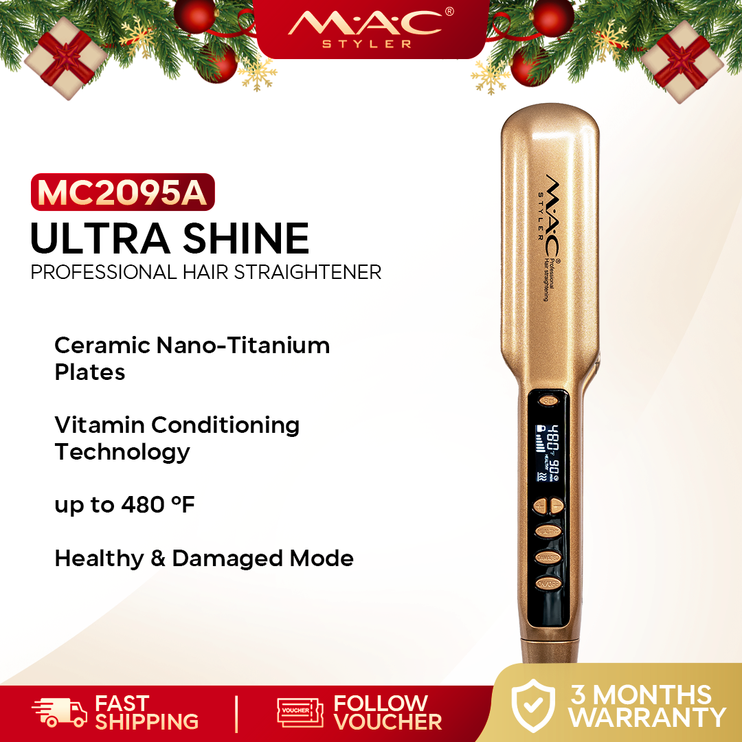 Ultra Shine Professional Gold Straightener Iron MC2095A