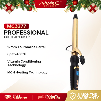 Professional Hair Curler in Gold MC3377