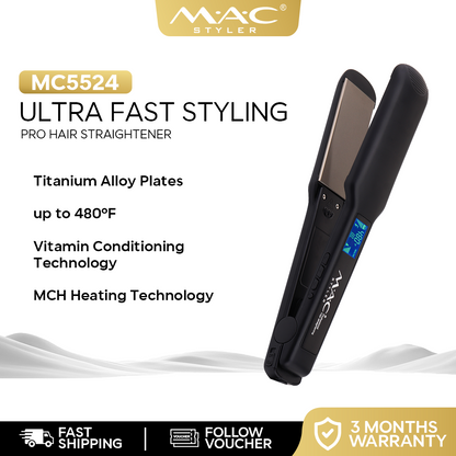 Ultra Fast Styling Pro Straightener Iron MC5524