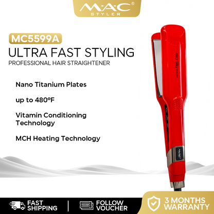 Pro Salon Ultra Fast Styling Professional Straightener Iron MC5599
