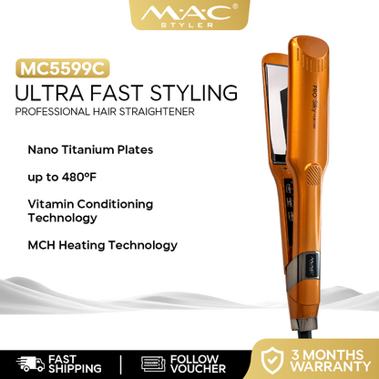 Pro Salon Ultra Fast Styling Professional Straightener Iron MC5599