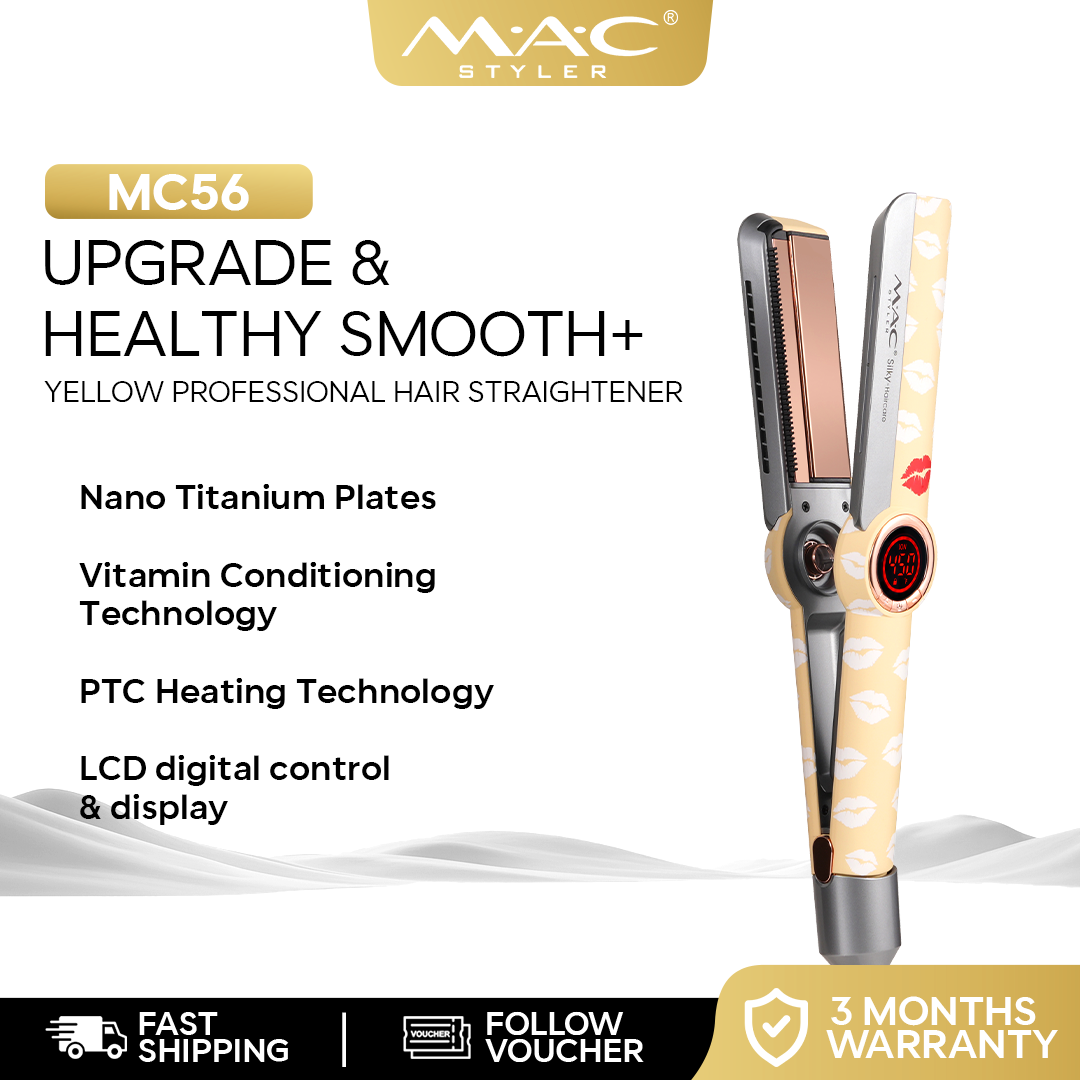 Upgrade & Healthy Smooth+ Professional Salon Hair Straightener Iron MC56