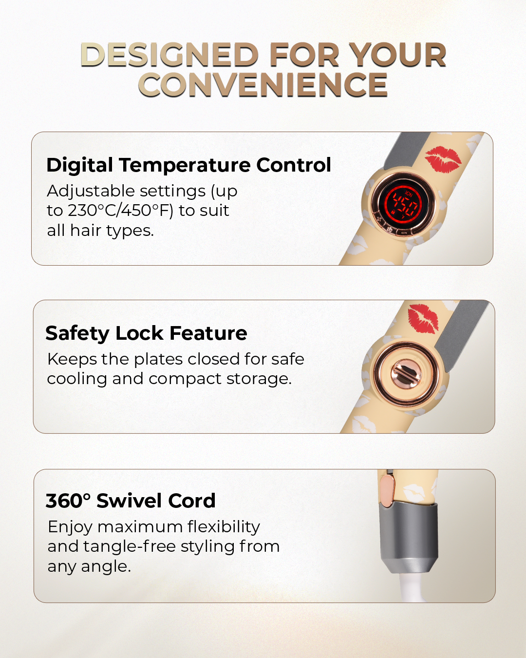 Upgrade & Healthy Smooth+ Professional Salon Hair Straightener Iron MC56