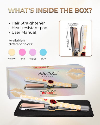 Upgrade & Healthy Smooth+ Professional Salon Hair Straightener Iron MC56