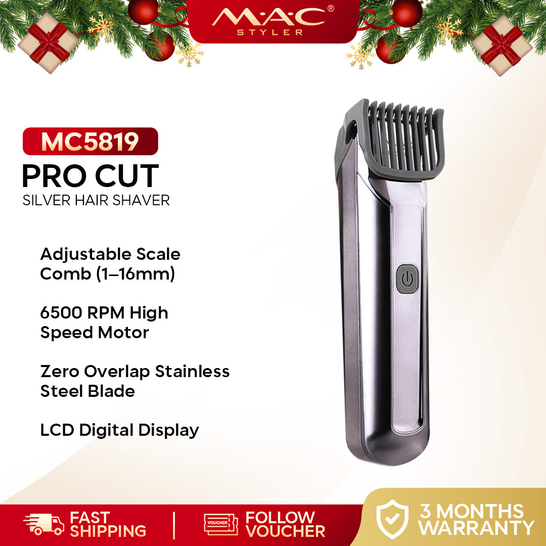 Mens Pro Cut Silver Shaver Clipper MC5819