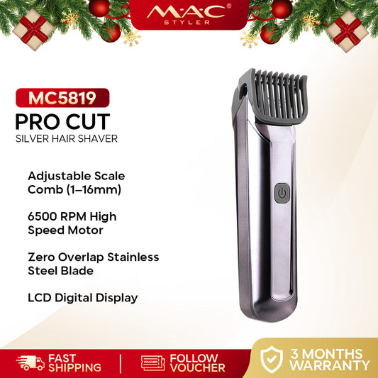 Mens Pro Cut Silver Shaver Clipper MC5819