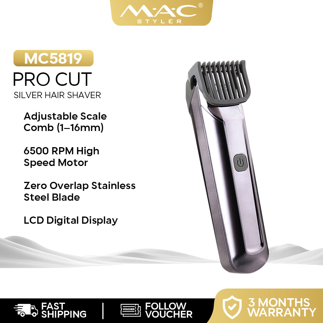 Mens Pro Cut Silver Shaver Clipper MC5819