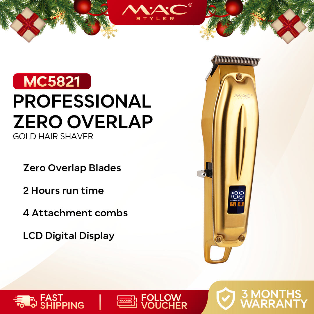 Mens Professional Zero Overlap Gold Shaver Clipper MC5821