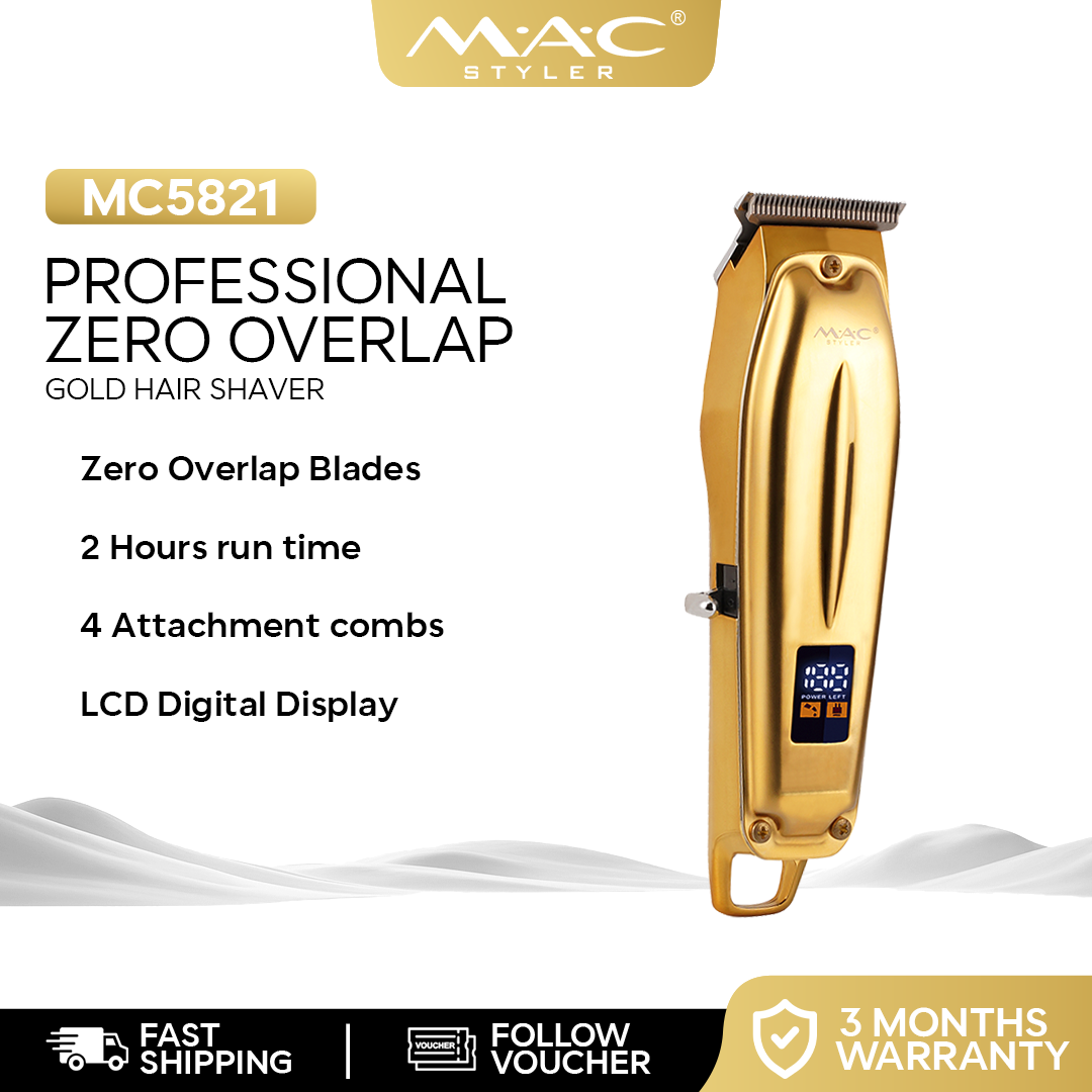 Mens Professional Zero Overlap Gold Shaver Clipper MC5821