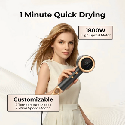 Professional Portable Self-Cleaning Gold Dryer Blower for Travel MC-H02(G)