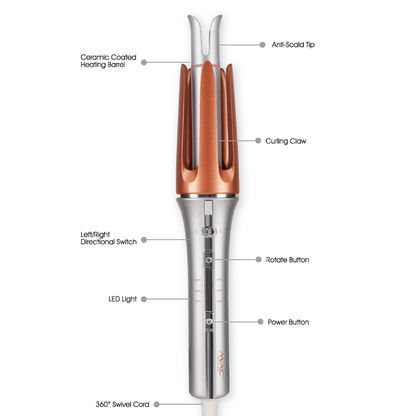 MAC Styler Smooth+ Automatic Professional One-Touch Instant Curler Curling Iron MC5756