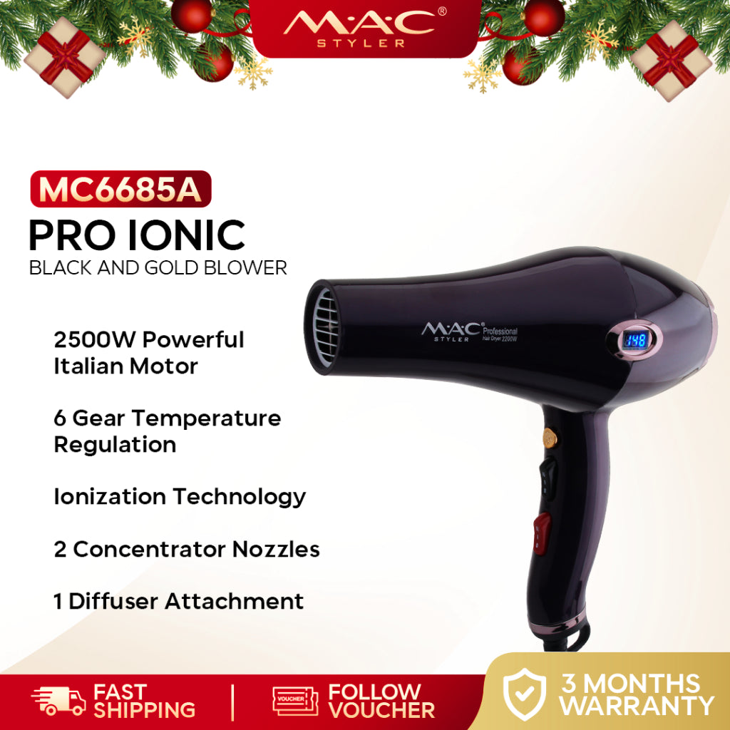 Professional Ionic Salon Hair Dryer Blower MC6685A